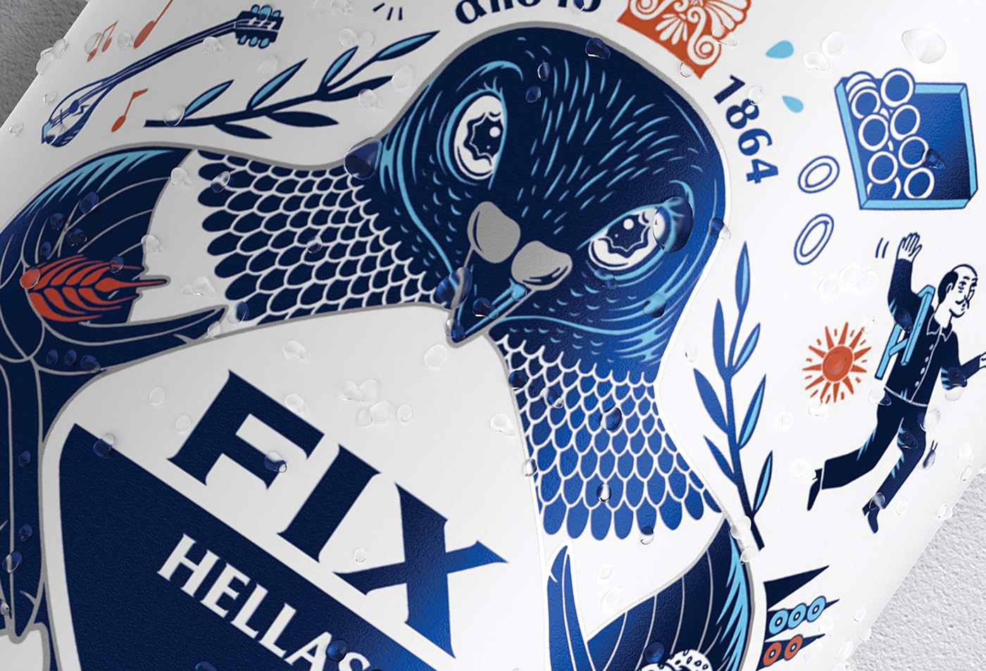 國際包裝設計分享：希臘啤酒包裝設計 FIX HELLAS，充滿地域特色