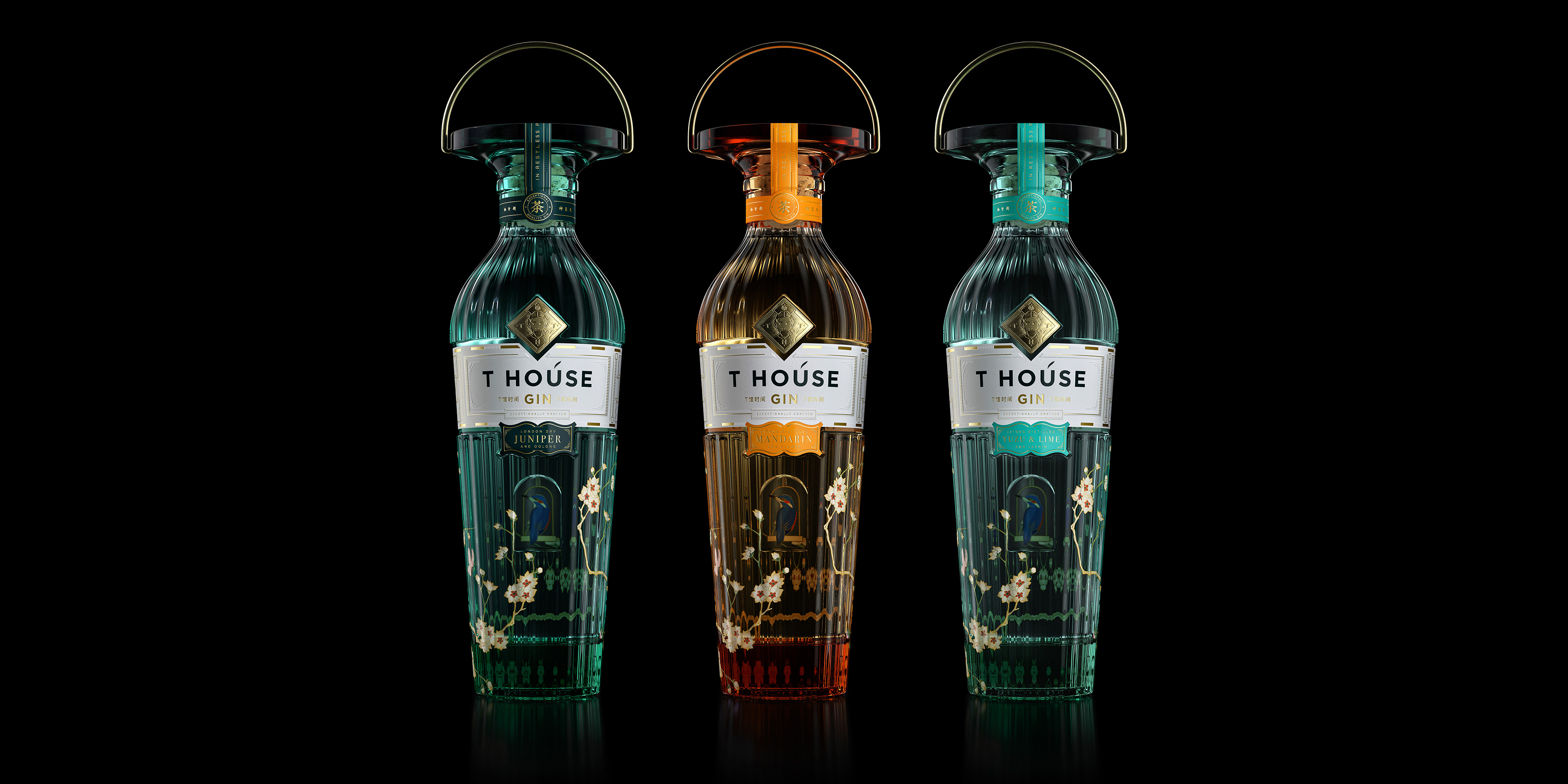 T House Gin，由Intertype Studio設(shè)計的超級優(yōu)質(zhì)烈酒